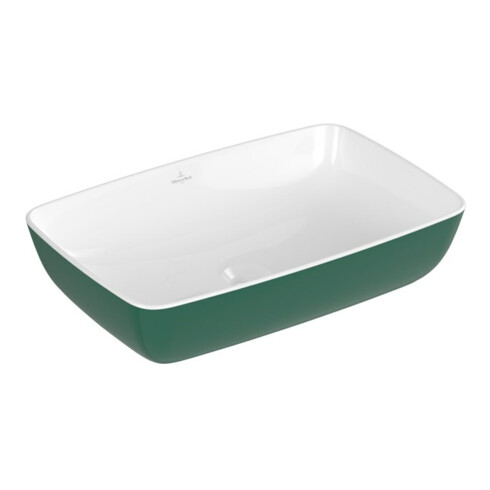 V&B Lavabo à poser Artis 58x38cm, blanc, sans trou robinet, sans trop-plein, Forest