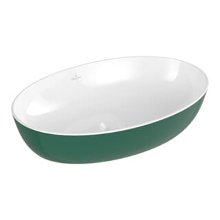 V&B Lavabo à poser Artis 61x41 cm, ovale, sans robinet, sans trop-plein, Forest