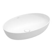 V&B Lavabo à poser Artis 61x41 cm, ovale, sans trou robinet, sans trop-plein, blanc-1