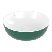 V&B Lavabo à poser Artis d 43 cm, rond, sans trou robinet, sans trop-plein, Forest