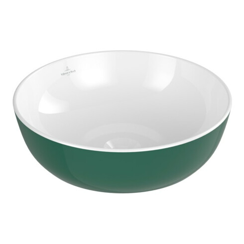 V&B Lavabo à poser Artis d 43 cm, rond, sans trou robinet, sans trop-plein, Forest