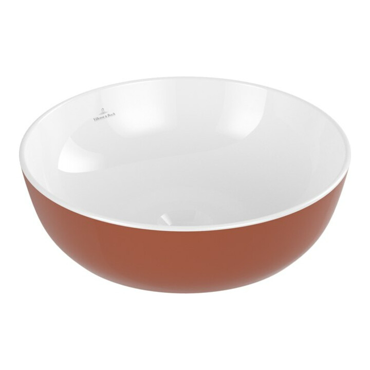 V&B Lavabo à poser Artis d 43 cm, sans trou de robinet, sans trop-plein, Rust