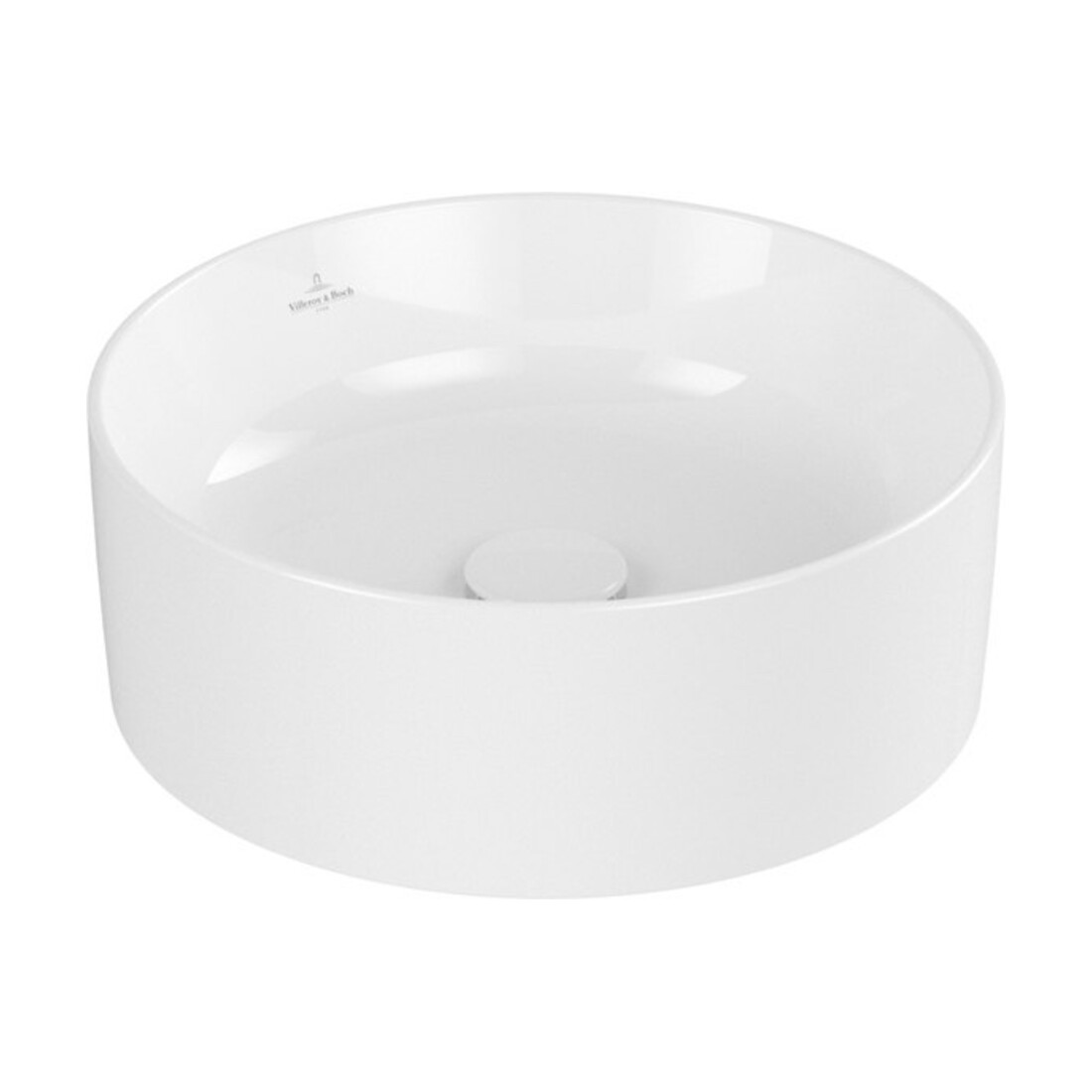 V&B Lavabo à poser Collaro d= 40 cm, sans trop-plein, blanc C-plus