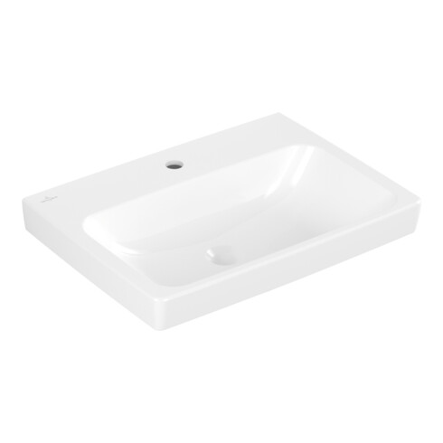 V&B Lavabo Architectura 60x44,5 cm, fermé, 1 trou, sans trop-plein, blanc