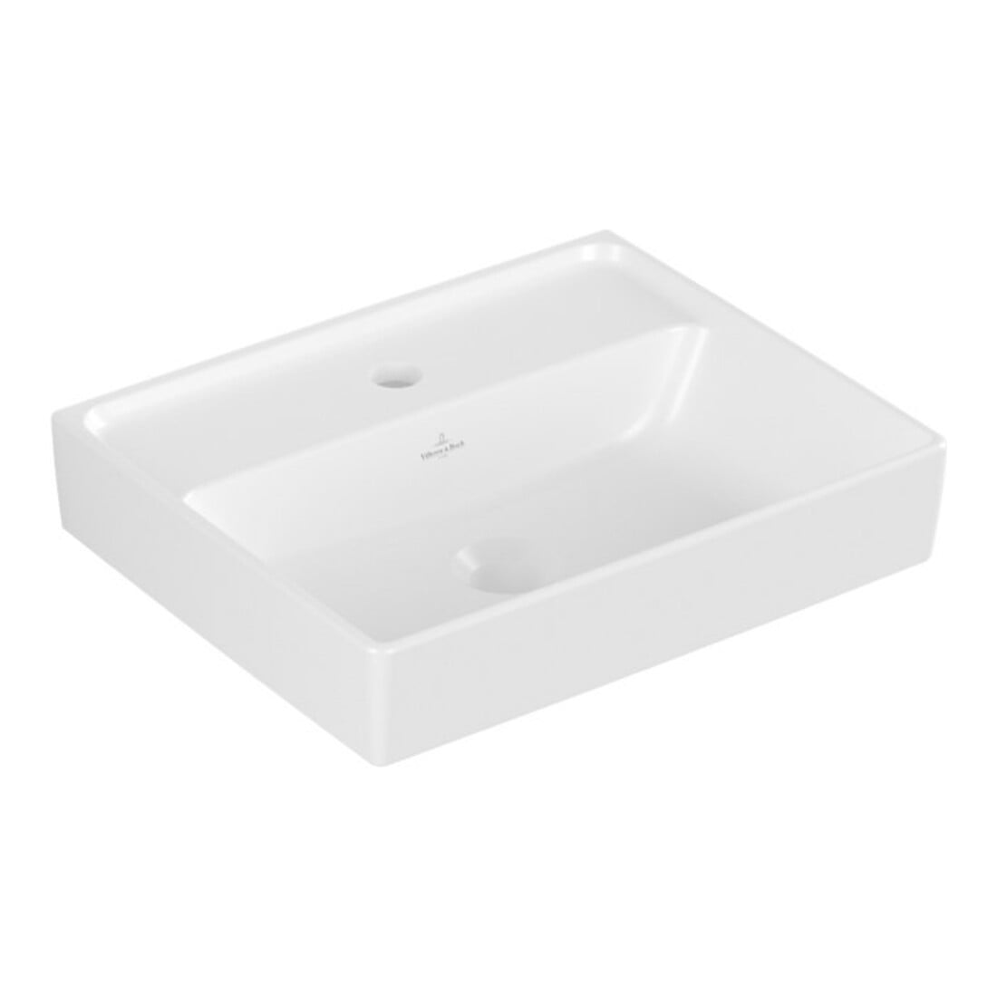 V&B Lavabo Collaro 45x37 cm, sans trop-plein, blanc pierre C-plus