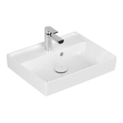 V&B Lavabo Collaro 50x40 cm, avec trop-plein, sous-meuble fermé, blanc C+