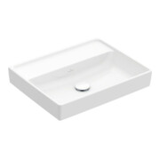 V&B Lavabo Collaro 55x44 cm, sans trop-plein, sans trou de robinet, blanc