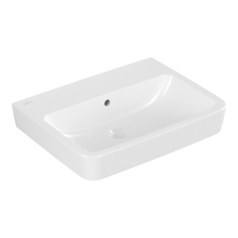V&B Lavabo encastré/à poser O.NOVO 60x46 cm, angle, sans trou, avec trop-plein, blanc