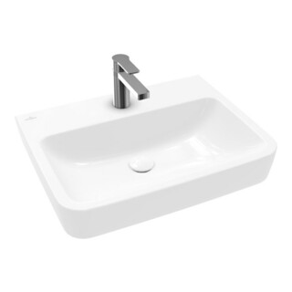 V&B Lavabo encastré/sur plan O.NOVO 60x46cm, angle, avec trop-plein, blanc