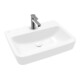 V&B Lavabo encastré/sur plan O.NOVO 60x46cm, angle, avec trou robinet, sans trop-plein, blanc A-bac C+-1
