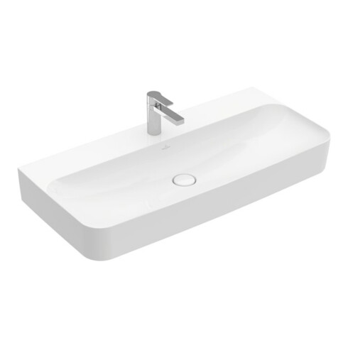V&B Lavabo Finion 100x47cm, avec trop-plein, blanc C+