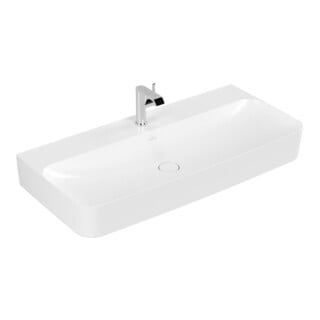 V&B Lavabo Finion 100x47cm, trou robinet, vidage Ü, siphon gs, blanc C+
