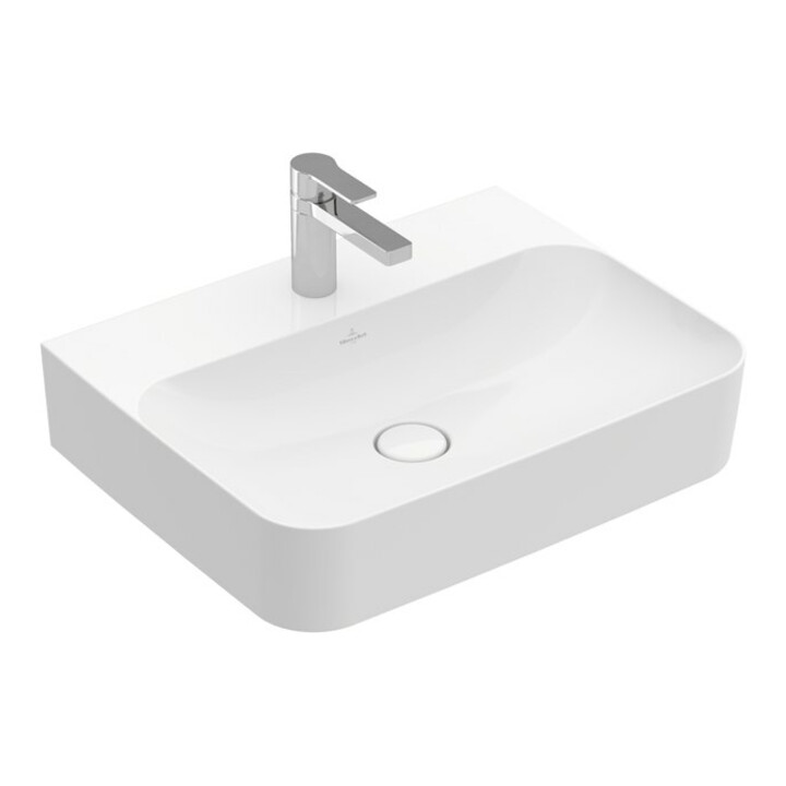 V&B Lavabo Finion 60x47 cm, avec trop-plein, blanc C+