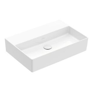 V&B Lavabo Memento 2.0 60x42 cm, fermé, sans trop-plein, blanc alp C-plus