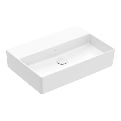 V&B Lavabo Memento 2.0 60x42 cm, fermé, sans trop-plein, blanc alp C-plus