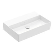 V&B Lavabo Memento 2.0 60x42 cm, fermé, sans trop-plein, blanc alp C-plus