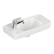 V&B Lavabo mural Newo angle, avec trop-plein, 50x24cm, droite, blanc