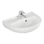 V&B Lavabo Newo 45x34cm, ovale forme, 1 trou robinet, avec trop-plein, blanc