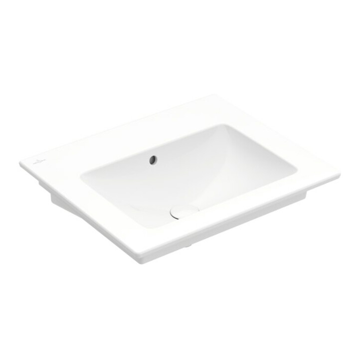 V&B Lavabo VENTICELLO 60x50, sans trou de robinet, avec trop-plein, blanc