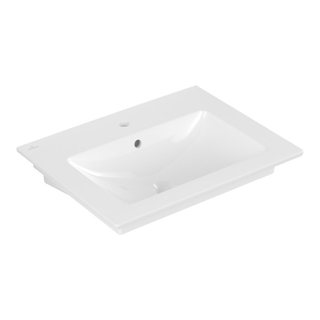 V&B Lavabo Venticello 65x50 cm, avec trou de robinet, trop-plein, blanc