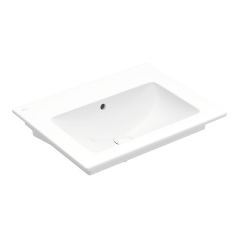 V&B Lavabo VENTICELLO 65x50cm, sans trou de robinet, avec trop-plein, blanc