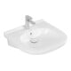 V&B Lavabo VICARE 56x55 cm, avec mitigeur, avec trop-plein, blanc AntiBac C-Plus-1