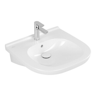 V&B Lavabo VICARE 56x55 cm, avec trou de robinet, trop-plein, blanc