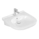 V&B Lavabo VICARE 56x55 cm, avec trou de robinet, trop-plein, blanc-1
