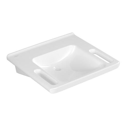 V&B Lavabo Vicare 60x55 cm, sans robinet, sans trop-plein, blanc A-bac C+