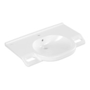 V&B Lavabo VICARE 80x55 cm, avec trou de robinet, trop-plein, blanc-3