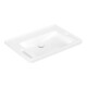 V&B Lavabo Vicare 80x55 cm, sans robinet, sans trop-plein, blanc-1