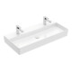 V&B Memento 2.0 Lavabo 100x47 cm, 2x trou robinet, sans trop-plein, blanc alpin-3