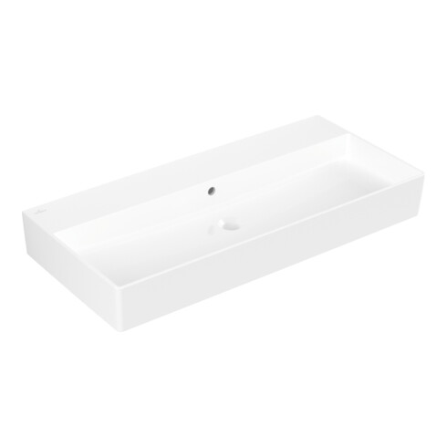 V&B Memento 2.0 Lavabo 100x47 cm, avec trop-plein, blanc alpin C-plus