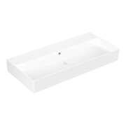 V&B Memento 2.0 Lavabo 100x47 cm, fermé, avec trop-plein, blanc brillant C-plus