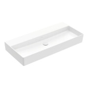 V&B Memento 2.0 Lavabo 100x47 cm, fermé, sans trop-plein, blanc alpin