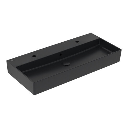 V&B Memento 2.0 lavabo 100x47 cm, gs, 2x trou robinet, avec trop-plein, P bleu C+