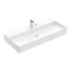 V&B Memento 2.0 Lavabo 100x47 cm, gs, robinet, sans trop-plein, blanc alpin-3