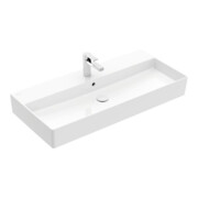 V&B Memento 2.0 Lavabo 100x47 cm, robinet, avec trop-plein, blanc alpin