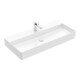 V&B Memento 2.0 lavabo 100x47 cm, robinetterie, sans trop-plein, blanc alpin-3
