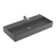 V&B Memento 2.0 Lavabo 100x47 cm, robinetterie, sans trop-plein, graphite C-plus-3
