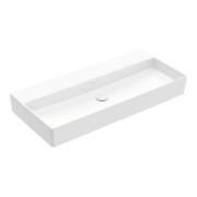 V&B Memento 2.0 Lavabo 100x47 cm, sans trop-plein, blanc alpin