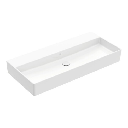 V&B Memento 2.0 Lavabo 100x47 cm, sans trop-plein, blanc alpin C-plus