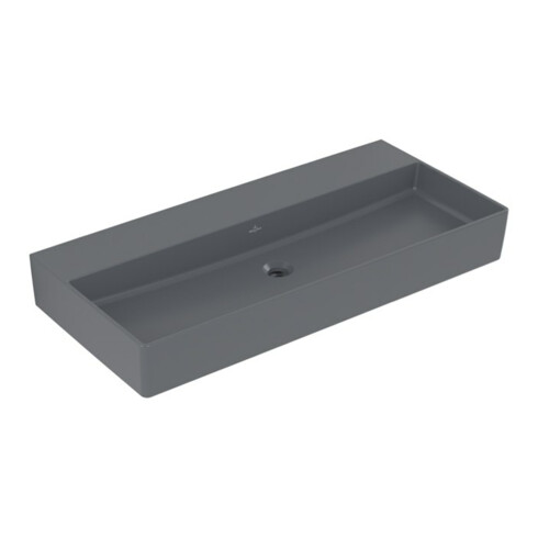 V&B Memento 2.0 Lavabo 100x47 cm, sans trop-plein, graphite C-plus