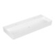 V&B Memento 2.0 lavabo 120x47 cm, 2x trou robinet, sans trop-plein, blanc alpin-1