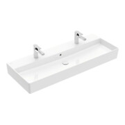 V&B Memento 2.0 Lavabo 120x47 cm, 2xTrous robinet, avec trop-plein, blanc alp C+-3