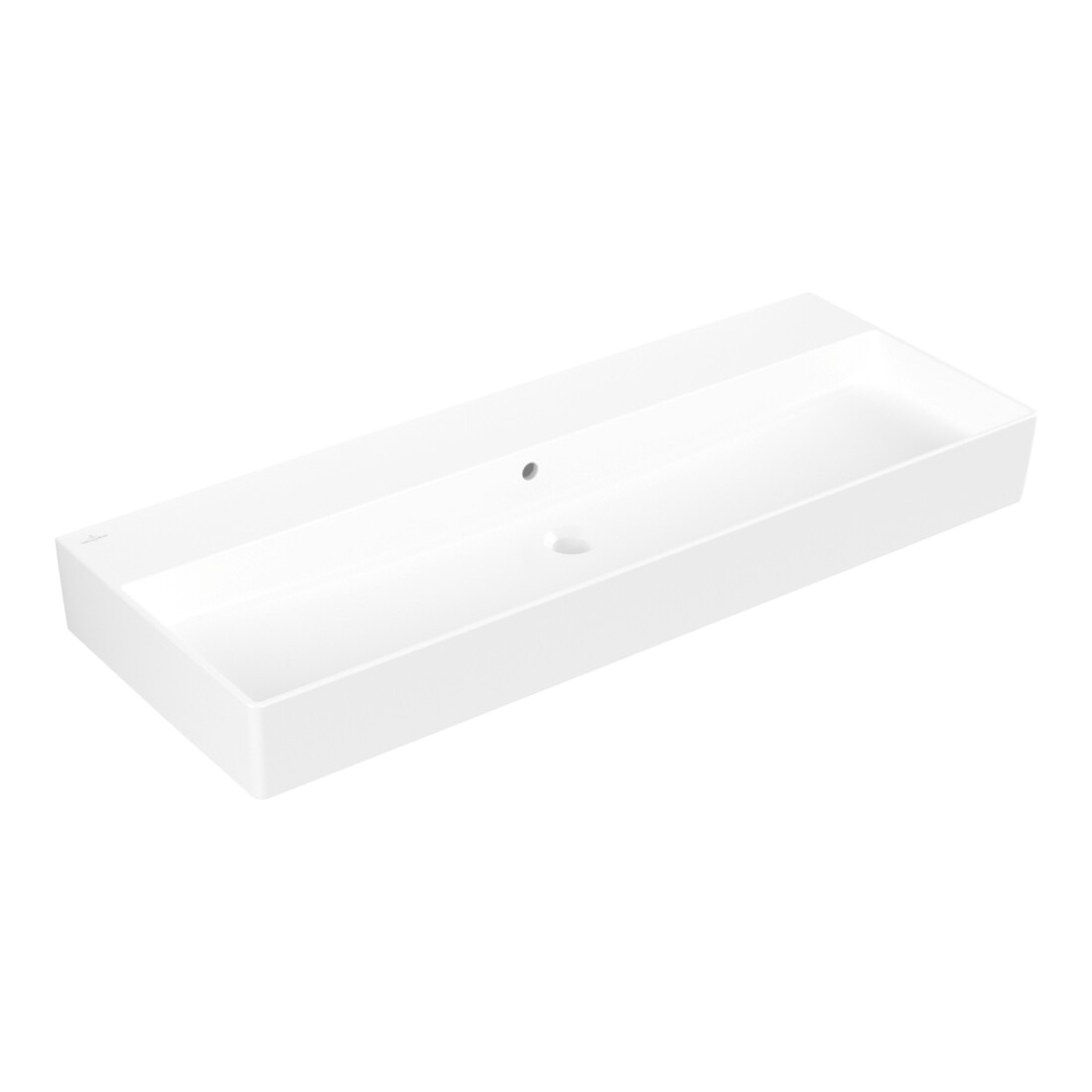 V&B Memento 2.0 Lavabo 120x47 cm, avec trop-plein, blanc pierre C-plus