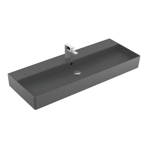 V&B Memento 2.0 Lavabo 120x47 cm, gs, robinet, avec trop-plein, graph. C+