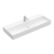 V&B Memento 2.0 Lavabo 120x47 cm, gs, robinet, sans trop-plein, bleu C+