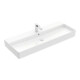 V&B Memento 2.0 lavabo 120x47 cm, robinet, avec trop-plein, blanc alpin-3