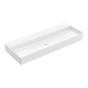 V&B Memento 2.0 Lavabo 120x47 cm, sans trop-plein, blanc pierre C-plus-3